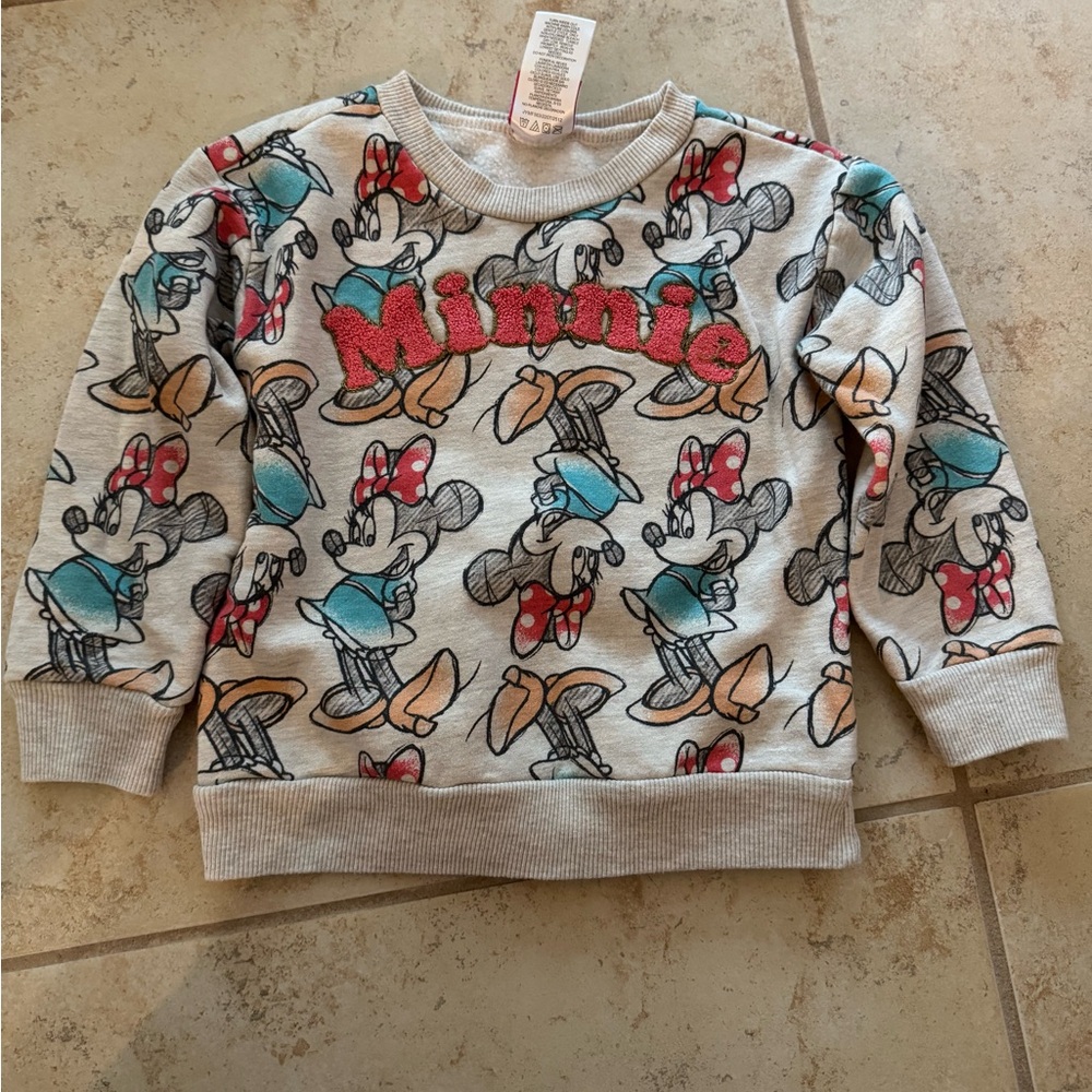 Minnie Mouse Kids Sweatshirt - Gray - Picture 1 of 3